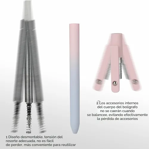 Miniatura 3 de Ddaowanx Bolígrafos de Gel, 10 Piezas 0.7mm Bolígrafos de Tinta Negra de Secado Rápido de Punta Fina con Escritura Suave, Lindos Artículos