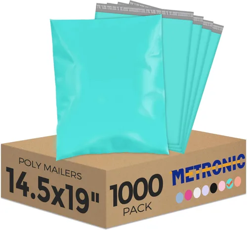 Miniatura 52 de Metronic Sobres de polietileno grandes de 24 x 24 pulgadas, 100 unidades, bolsas de envío adhesivas fuertes para ropa, sobres impermeables para Lila
