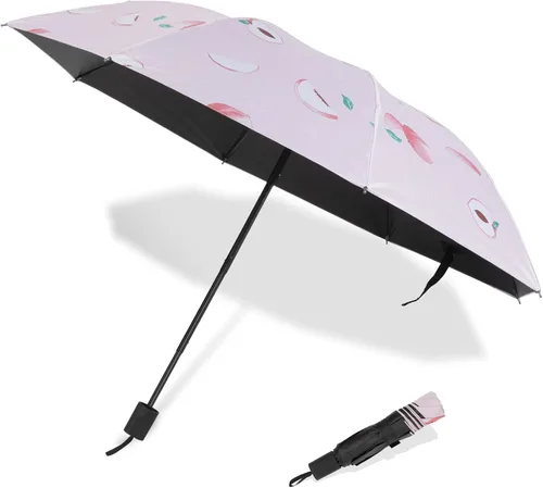 Xiuying Feng Paraguas de viaje a prueba de viento ligero sol y lluvia paraguas para mujeres y hombres protección UV varios colores regalos