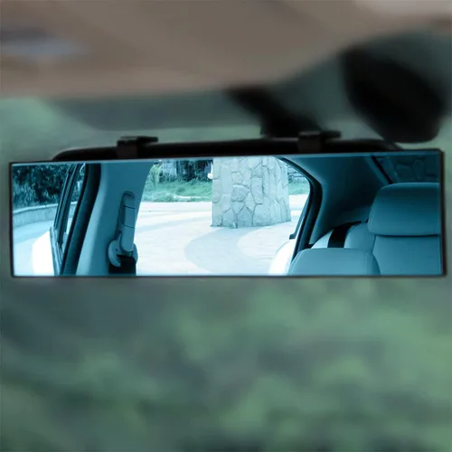 Miniatura 7 de Espejo retrovisor para automóvil, panorámico gran angular de 12 pulgadas, antirreflejo, espejo retrovisor automático con clip, superficie convexa