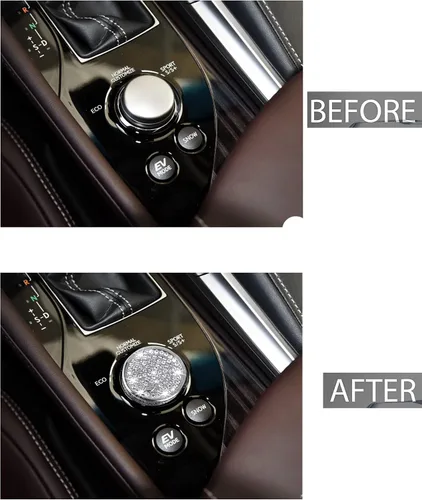 Miniatura 2 de Calcomanías para cubierta de perilla de interruptor de selección de modo de conducción, accesorios compatibles con Lexus ES: 2013-2018, GS