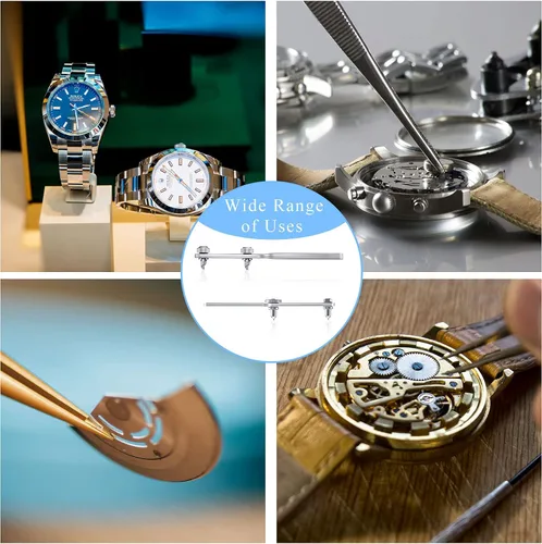 Miniatura 7 de Kit de abridor de caja trasera de reloj ajustable de acero inoxidable de 2.283 in y 1.969 in de aleación tipo llave de reloj, abridor de cubierta