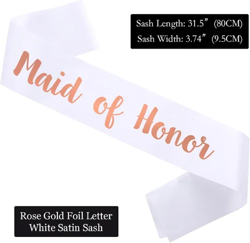 Miniatura 2 de Banda de dama de honor, bandas de despedida de soltera, regalos de compromiso para dama de honor, banda de novia de equipo para despedida de soltera