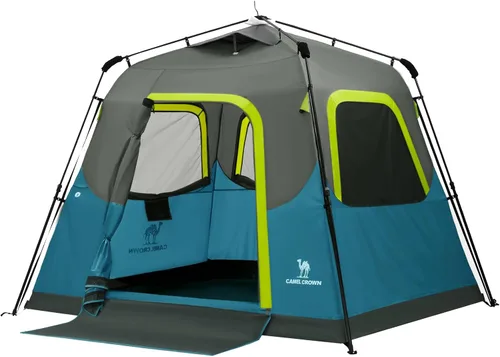 Miniatura 12 de CAMEL CROWN 4/6 Person Instant Cabin Tent, Pop Up Windproof Tents for Camping, 60-Second Setup Family Tent with Carry Bag for Outdoor Hiking Marrón