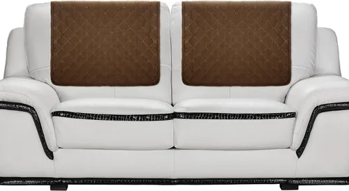 Miniatura 11 de Panelee Funda para reposacabezas para silla reclinable, 2 piezas, protector de reposacabezas reclinable, funda de sofá reclinable, protector