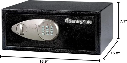 Miniatura 8 de SentrySafe Caja fuerte de estante con cerradura de teclado digital, caja fuerte de acero con forro interior y kit de anclaje para dinero, joyería