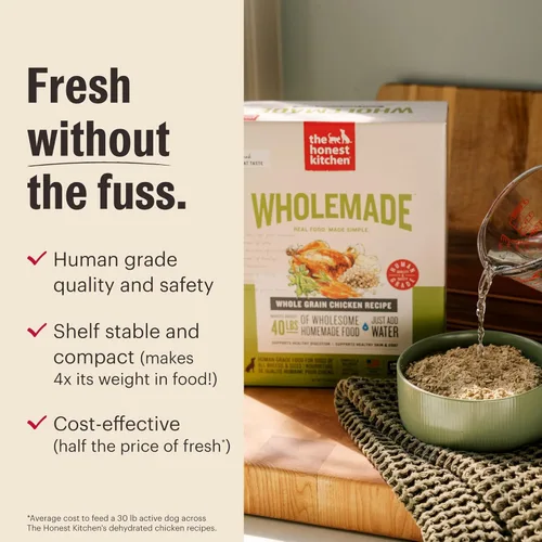 Miniatura 6 de The Honest Kitchen Human Grade Wholemade™ Comida deshidratada para perros sin granos de pollo grado humano - Comida completa y equilibrada
