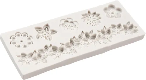 Miniatura 5 de Moldes barrocos de fondant de encaje de flores, moldes de silicona para curvas, molde de alivio de volutas para decoración de pasteles, decoración