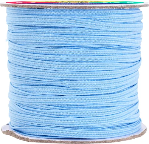 Miniatura 17 de Mandala Crafts - Rollo de cordón elástico plano para costura y manualidades Blanco