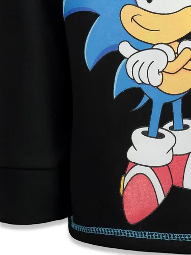 Miniatura 8 de SEGA Sonic the Hedgehog - Sudadera con capucha de forro polar con media cremallera para niños pequeños a grandes