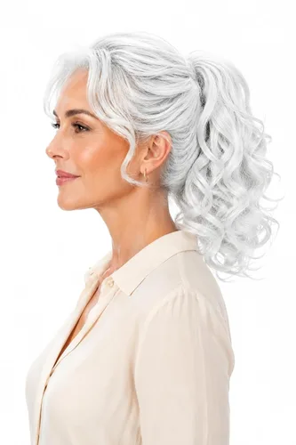 Miniatura 14 de PRETTYSHOP - Extensión de cabello rizado voluminoso, cola de caballo de 14 pulgadas con clip, resistente al calor