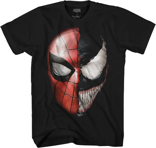 Miniatura 3 de Marvel Spiderman Venom Spidey Faces - Camiseta para adultos