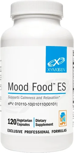 XYMOGEN Mood Food ES - Apoya la calma, la relajación y un estado de ánimo saludable con folato activo, vitaminas B, 5-HTP, GABA, minerales,