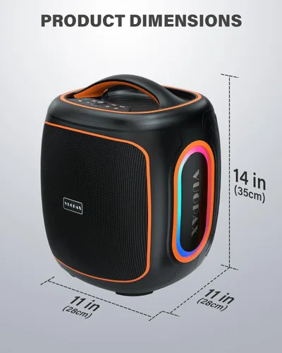 Miniatura 10 de Altavoz Bluetooth de 120 W, altavoz para exteriores de 6.5 pulgadas con graves súper profundos, 18000 mAh 30H, BT5.4, IP65 impermeable, luces RGB