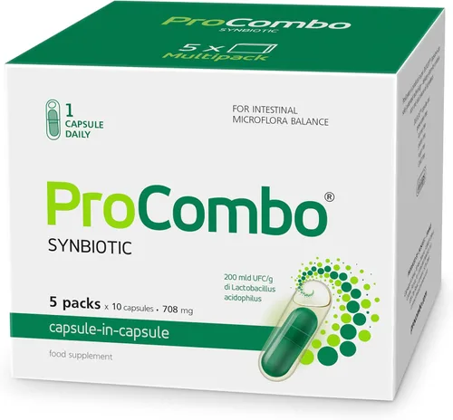 Miniatura 13 de ProCombo - El simbiótico inteligente con entrega dirigida de las buenas bacterias. Fórmula de cápsula doble y líquido para resultados rápidos. 1