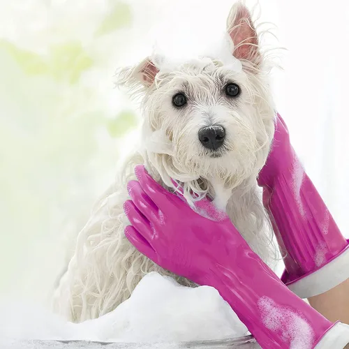 Miniatura 5 de PLAYTEX HandSaver - Guantes de goma, protección prémium para limpieza de cocina y hogar (mediano, paquete de 6)