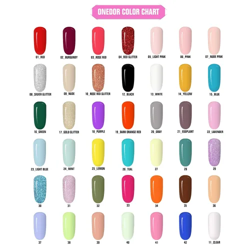 Miniatura 7 de OneDor - Polvo para uñas, polvo para inmersión de uñas, sistema de pigmentos de color acrílico, 1 onza