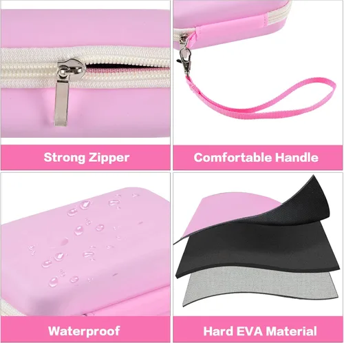 Miniatura 5 de GWCASE Funda para cámara digital compatible con CAMKORY/para YISENCE/para VAHOIALD/para Kodak Pixpro/para Canon PowerShot ELPH 180 190/para Sony Rosa