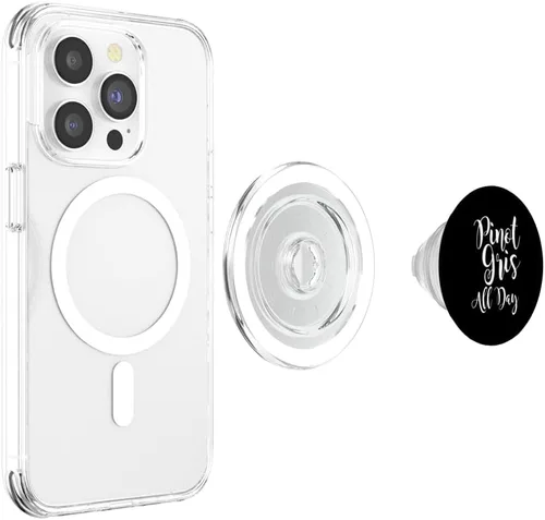 Miniatura 4 de Pinot Gris All Day - Cute Wine Lovers Gift for Women PopSockets MagSafe PopGrip for iPhone