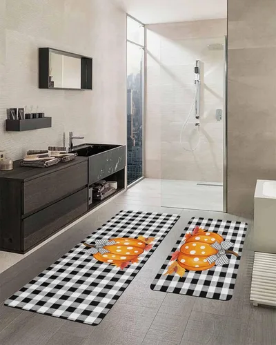 Miniatura 2 de Tapete de baño para bañera, antideslizante, de secado rápido y absorbente, de tierra de diatomeas, para cocina, tapete de Acción de Gracias, otoño