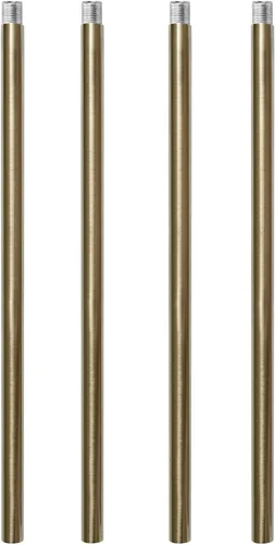 Miniatura 9 de Varilla de extensión roscada M12 de latón cepillado para luz colgante, iluminación de islas, candelabros, varillas descendentes y vástagos