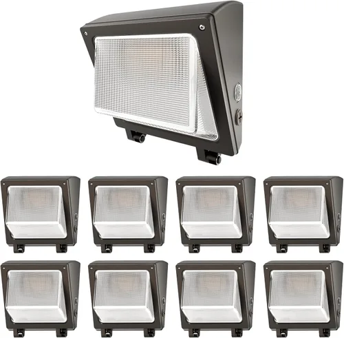 Miniatura 14 de Paquete de luz LED de pared de 75/65/50 W con sensor de atardecer a amanecer, 11250 LM 6000/5000/4000K LED de seguridad de inundación, luces