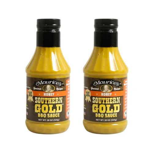 Miniatura 16 de Maurice's Southern Gold Salsa BBQ – Salsa clásica de mostaza Carolina con sabor atrevido – Auténtico aderezo de barbacoa de Carolina del Sur – Ricas