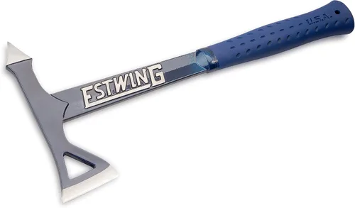Miniatura 2 de ESTWING Hacha Tomahawk - Hacha ligera de 16.25 pulgadas con construcción de acero forjado y agarre de reducción de golpes - E6-TA Azul