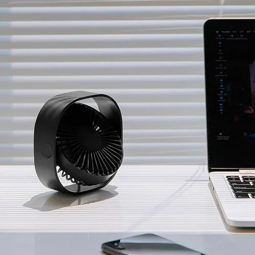 Miniatura 8 de Simpeak Ventilador USB pequeño, silencioso y portátil alimentado por USB (sin batería), refrigeración de 3 ajustes de velocidad, ventilador personal