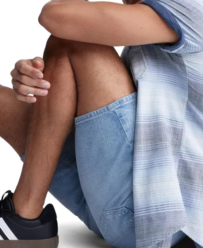 Miniatura 8 de Buffalo David Bitton Pantalones cortos de mezclilla rectos y relajados para hombre