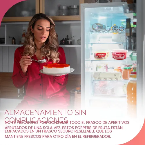 Miniatura 4 de Fusion Select Gelatina de Lichi Gelatina de Coco con Sabor a Fruta para Té de Burbujas, Yogur, Helado, Bebidas, Té de Frutas y Snow Fluff