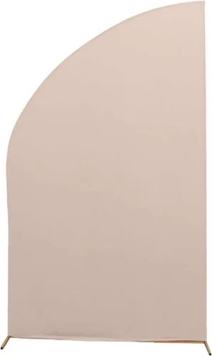 Miniatura 90 de Efavormart - Juego de 4 fundas de elastano beige para arco de media luna, fundas de telón de fondo Chiara de 2.5 pies a 7 pies para escenarios