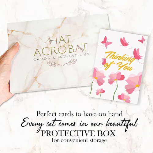Miniatura 7 de Tarjetas de felicitación con sobres, 24 tarjetas de felicitación con diseños únicos y palabras inspiradoras, las tarjetas de aliento perfectas