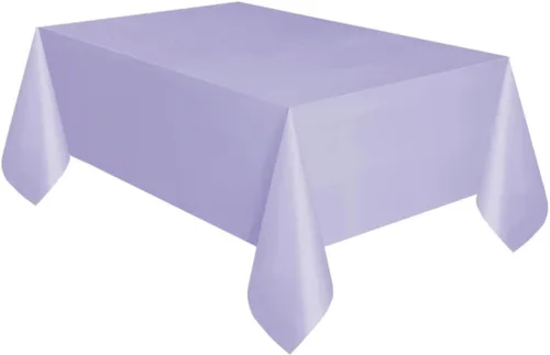 Miniatura 2 de Mantel rectangular de plástico sólido transparente (54 x 108 pulgadas), 1 unidad, diseño elegante y calidad premium, ideal para fiestas, eventos
