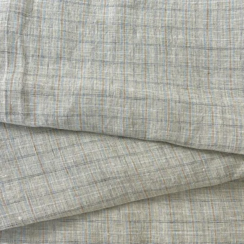 Miniatura 4 de Tela de cuadros pequeños de lino beige, calidad premium y versátil, ideal para manualidades, ropa y decoración del hogar