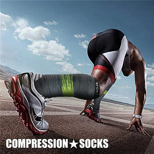 Miniatura 69 de CHARMKING - Calcetines de compresión para mujeres y hombres (3 pares), 15-20 mm Hg, el mejor apoyo para atletismo, running o ciclismo, mejora