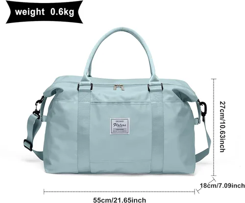 Miniatura 6 de Bolsos de viaje para mujer, para llevar en el fin de semana, bolsa de gimnasio deportiva, bolsa de entrenamiento, para pasar la noche y colgar al