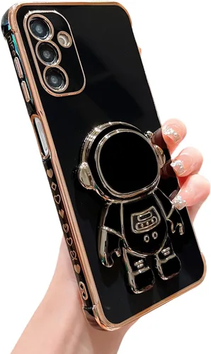 Miniatura 64 de phylla Funda de teléfono para Samsung Galaxy S22 Ultra de 6.8 pulgadas, funda de teléfono con soporte de astronauta chapado de lujo con bonito