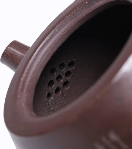 Miniatura 6 de Zisha - Tetera grande de 14.2 onzas, arcilla china genuina Yixing hecha a mano, tetera con filtro, infusor Kung Fu de hojas sueltas, arcilla púrpura