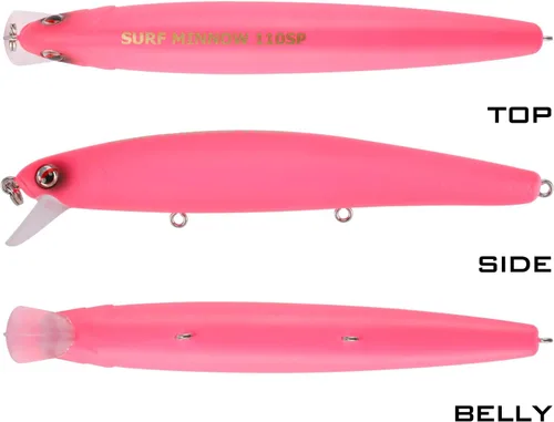 Miniatura 4 de LITTMA Señuelos de pesca de surf de California Señuelos de pesca de agua salada Jerkbait Crankbait Surf Minnow 110 - Sardina metálica Super Glow