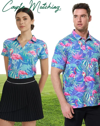 Miniatura 2 de Camisa de golf para mujer, polo de golf de secado rápido que absorbe la humedad para mujer
