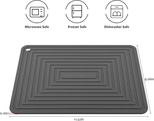 Miniatura 2 de Salvamanteles de silicona para platos calientes, ollas y sartenes, almohadillas calientes para cocina, soportes redondos de silicona para ollas