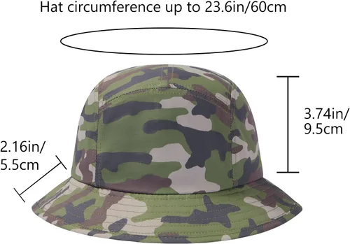 Miniatura 5 de BASSDASH UPF50+ Sombrero de pescador de pesca para hombres y mujeres, ligero, resistente al agua, plegable, para exteriores, sombreros de sol