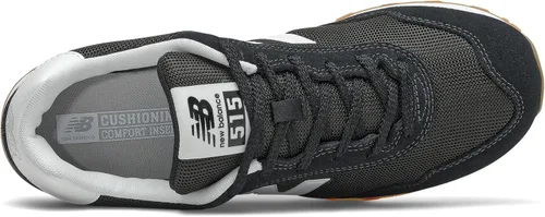 Miniatura 3 de New Balance Tenis clásicos 515 V3 para hombre, talla 7 X-Ancho, NegroNb White