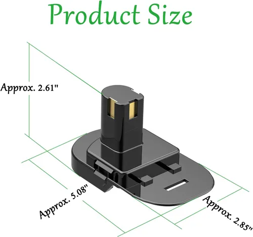 Miniatura 2 de NovaQuantic Actualización del adaptador para herramientas inalámbricas Ryobi de 18 V – Compatible con la instalación de baterías Ridgid de 18 V