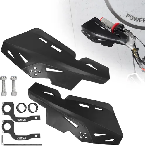 RUTU Paramanos para Dirt Bike de 7/8 pulgadas 22mm, Paramanos de motocicleta con soporte CNC, par compatible con motos Dirt Pit, Motocross, ATV, CRF