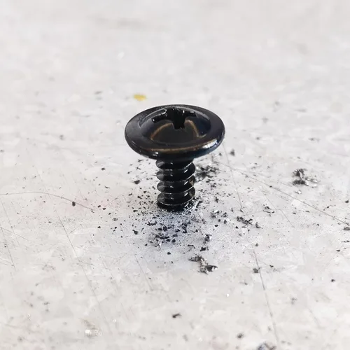Miniatura 5 de Mywish 200 tornillos autorroscantes negros #10 × 1 pulgada para metal, 410 tornillos de metal negro de óxido de tornillo de acero inoxidable