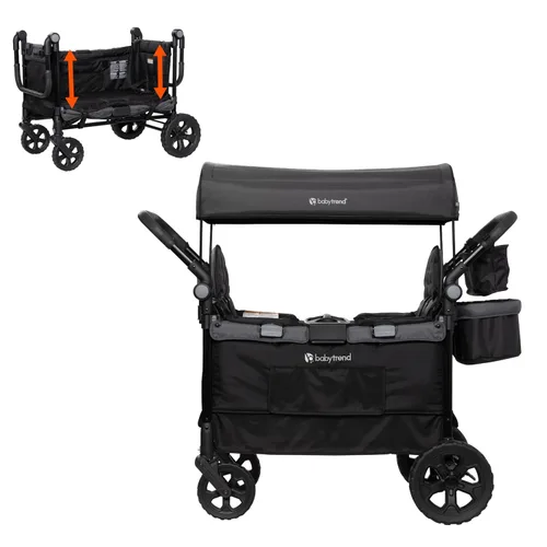 Miniatura 16 de Baby Trend Expedition Cochecito Vagón 2 en 1 Plus, Ultra Black Ultra negro
