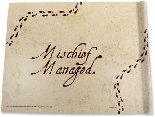 Miniatura 2 de Harry Potter - Marauder's Map Sketchbook - Contains Personalized Gryffindor Certificate and 5 Blank Parchment Papers - Officially Licensed