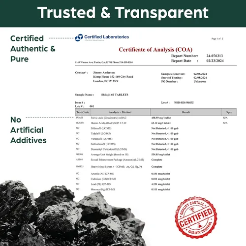 Miniatura 5 de Tabletas Shilajit de 30,000 MG, Shilajit Himalayan Organic, con ácido fúlvico y más de 85 minerales traza, más eficaz que la resina y cápsulas